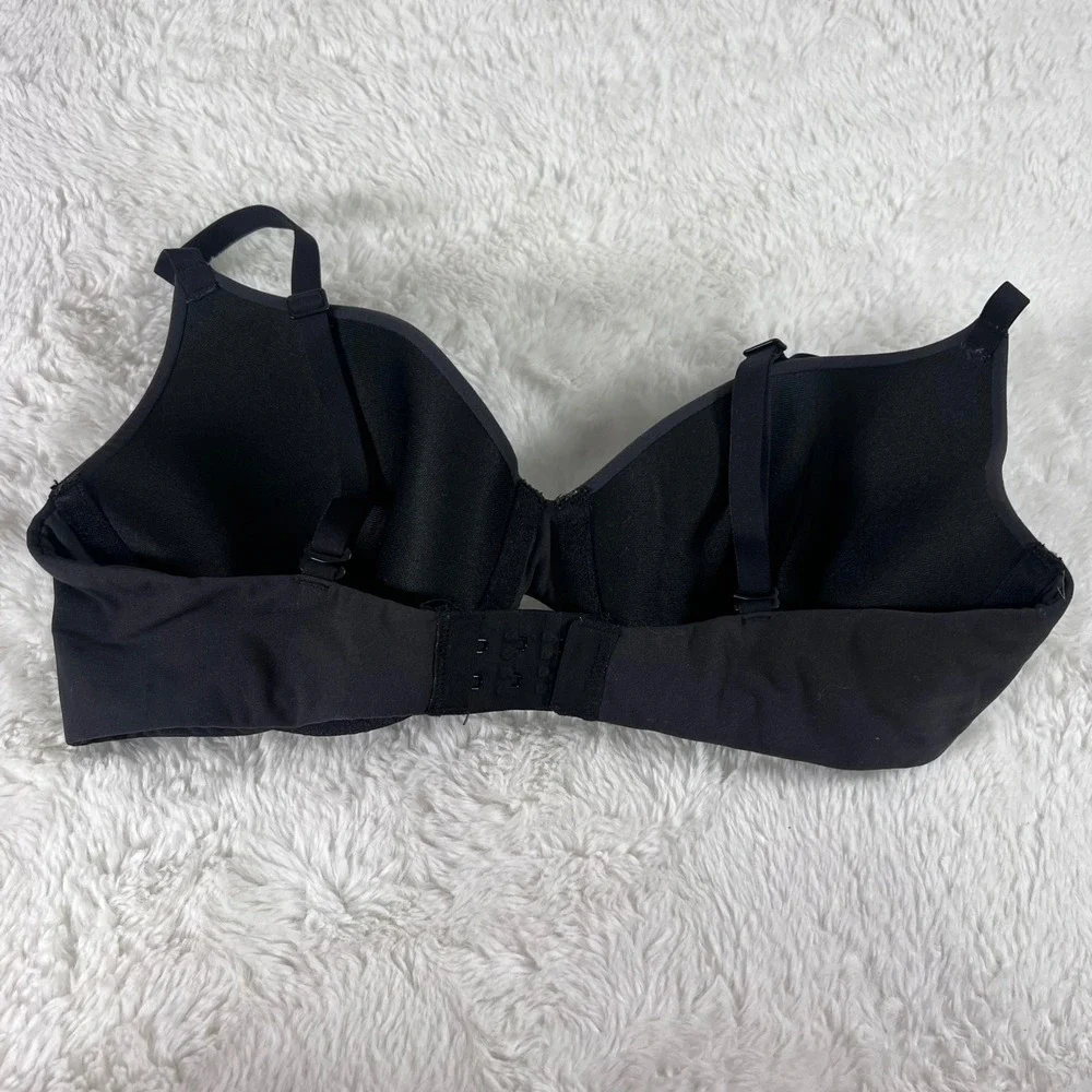 Skims Fits Everybody T-Shirt Bra Onyx Black Underwire Padded Size 34C‎ RN158973